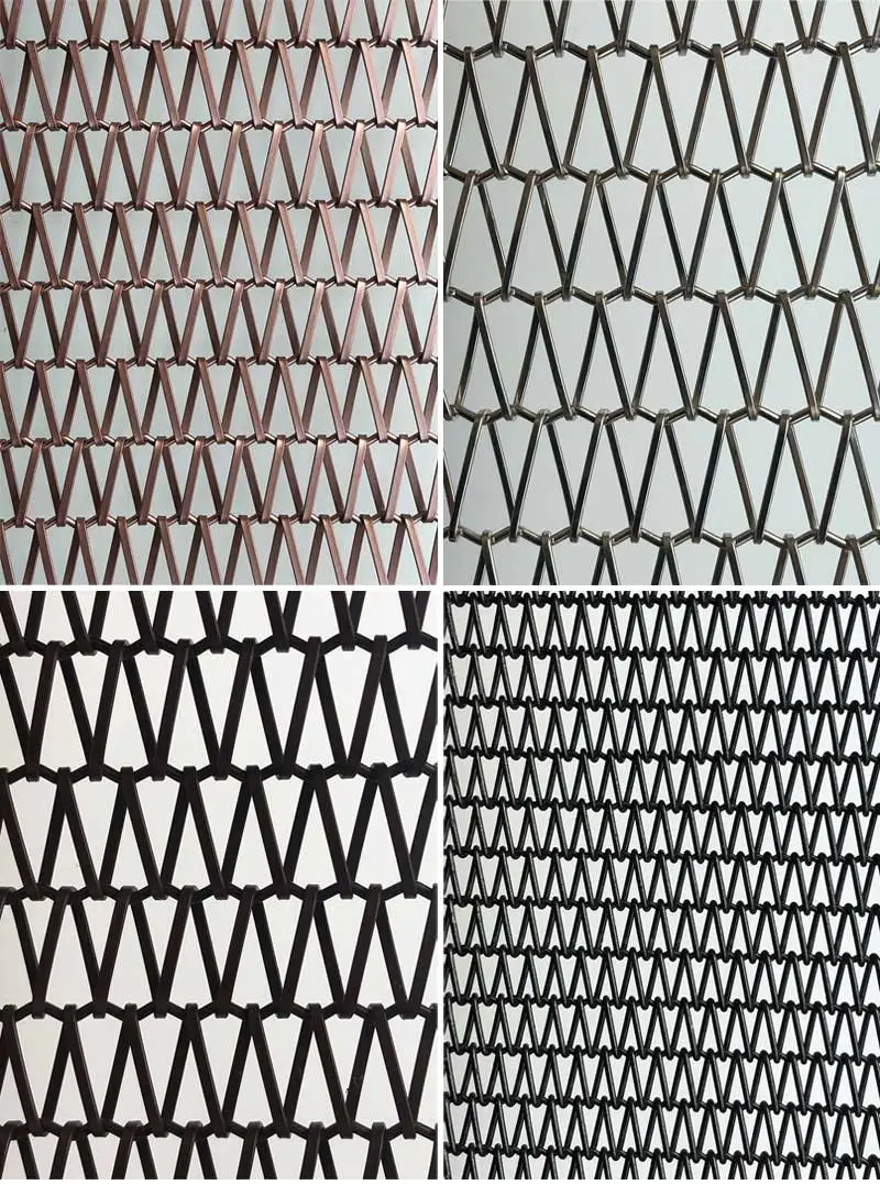 Spiral decorative wire mesh