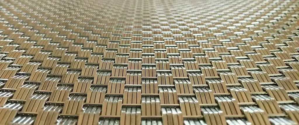 Woven decorative wire mesh